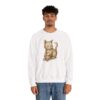 Cute Cat Cozy Crewneck Sweatshirt, Cat Lover Gift, Animal Rescue - Image 3