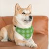 Stylish Pet Bandana Collar - Green Paw Print Design for Dogs, Dog/Cat Lover Gifts - Image 8
