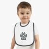 Woodland Creature Bib, Cute Baby Bib, Animal Print Bib, Toddler Feeding Bib, Baby Shower Gift, Kids Feeding Accessories - Image 3
