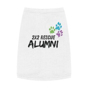 Rescue Alumni Pet Tank Top, Dog Apparel, Pet Clothing, Puppy Gift, Animal Shelter Support, Cute Pet Outfit