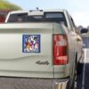 Colorful Dog Rescue Car Magnet, Pet Lover Gift, Animal Rescue Support, Car Decor, Christian Pet Magnet - Image 3