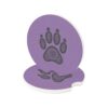 Stylish Soapstone Car Coaster with Paw Print Design, Unique Car Accessory, Gift for Pet Lovers, Custom Coasters for Cars, Animal [...] - Image 2