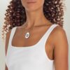 Paw Print Oval Necklace - Elegant Animal Lover Jewelry, Dog/Cat Lover Gift Ideas - Image 5