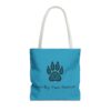 Paw Print Tote-Teal, Animal Lover Gift, Dog Lover, Cat Lover - Image 13