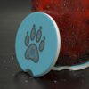 Stylish Soapstone Car Coaster with Paw Print Design, Unique Car Accessory, Gift for Pet Lovers, Custom Coasters for Cars, Animal [...] - Image 3
