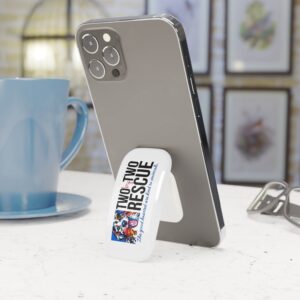 Two By Two Rescue Phone Grip - Clip Stand - Animal Rescue, Dog/Cat Lover Gift, Animal Rescue Theme