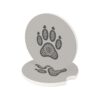 Stylish Soapstone Car Coaster with Paw Print Design, Unique Car Accessory, Gift for Pet Lovers, Custom Coasters for Cars, Animal [...] - Image 2