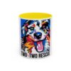 Colorful Dog Rescue Coffee Mug - Two by Two Rescue, Dog/Cat Lover Gift, Animal Rescue Theme - Image 37