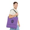 Paw Print Tote-Purple, Animal Lovers Gift, Two By Two Rescue - Image 9