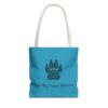 Paw Print Tote-Teal, Animal Lover Gift, Dog Lover, Cat Lover - Image 10