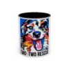 Colorful Dog Rescue Coffee Mug - Two by Two Rescue, Dog/Cat Lover Gift, Animal Rescue Theme - Image 4
