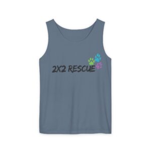 2x2 Rescue Unisex Tank Top | Pet Adoption Fundraiser Shirt | Summer Wardrobe Essential | Animal Rescue Support Tee | Dog Lover Gift