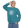 Comfort Colors Unisex Sweatshirt-Elegant Paw Print-Animal Rescue, Dog/Cat Lover Gifts - Image 23