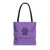 Paw Print Tote-Purple, Animal Lovers Gift, Two By Two Rescue - Image 2