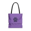 Paw Print Tote-Purple, Animal Lovers Gift, Two By Two Rescue - Image 7