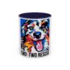 Colorful Dog Rescue Coffee Mug - Two by Two Rescue, Dog/Cat Lover Gift, Animal Rescue Theme - Image 7