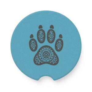 Stylish Soapstone Car Coaster with Paw Print Design, Unique Car Accessory, Gift for Pet Lovers, Custom Coasters for Cars, Animal [...]