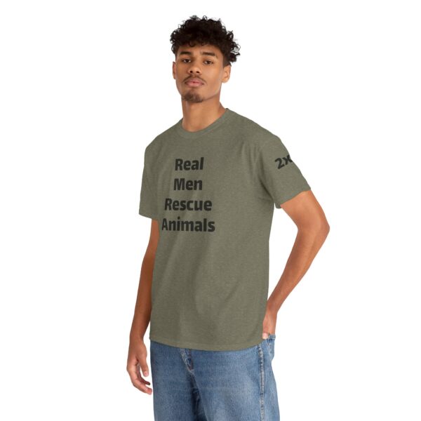Real Men Rescue Animals T-Shirt, Dog Lover, Animal Rescue Gift