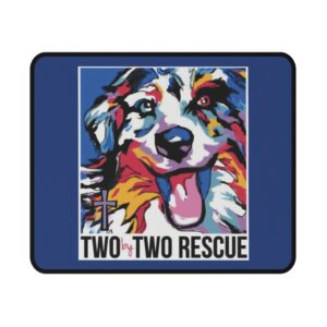 Colorful Dog Rescue Non-Slip Gaming Mouse Pad, Pet Lover Gift, Office Decor, Gaming Accessories, Fun Desk Accessories