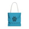 Paw Print Tote-Teal, Animal Lover Gift, Dog Lover, Cat Lover - Image 16