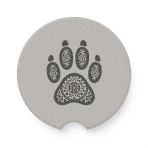 Stylish Soapstone Car Coaster with Paw Print Design, Unique Car Accessory, Gift for Pet Lovers, Custom Coasters for Cars, Animal [...]