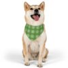 Stylish Pet Bandana Collar - Green Paw Print Design for Dogs, Dog/Cat Lover Gifts - Image 7