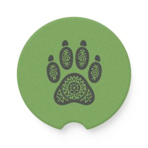 Stylish Soapstone Car Coaster with Paw Print Design, Unique Car Accessory, Gift for Pet Lovers, Custom Coasters for Cars, Animal [...]