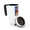 Two By Two Logo Travel Mug - 14oz Stainless Steel with Handle, Animal Lovers Gift, Animal Rescue - Image 4